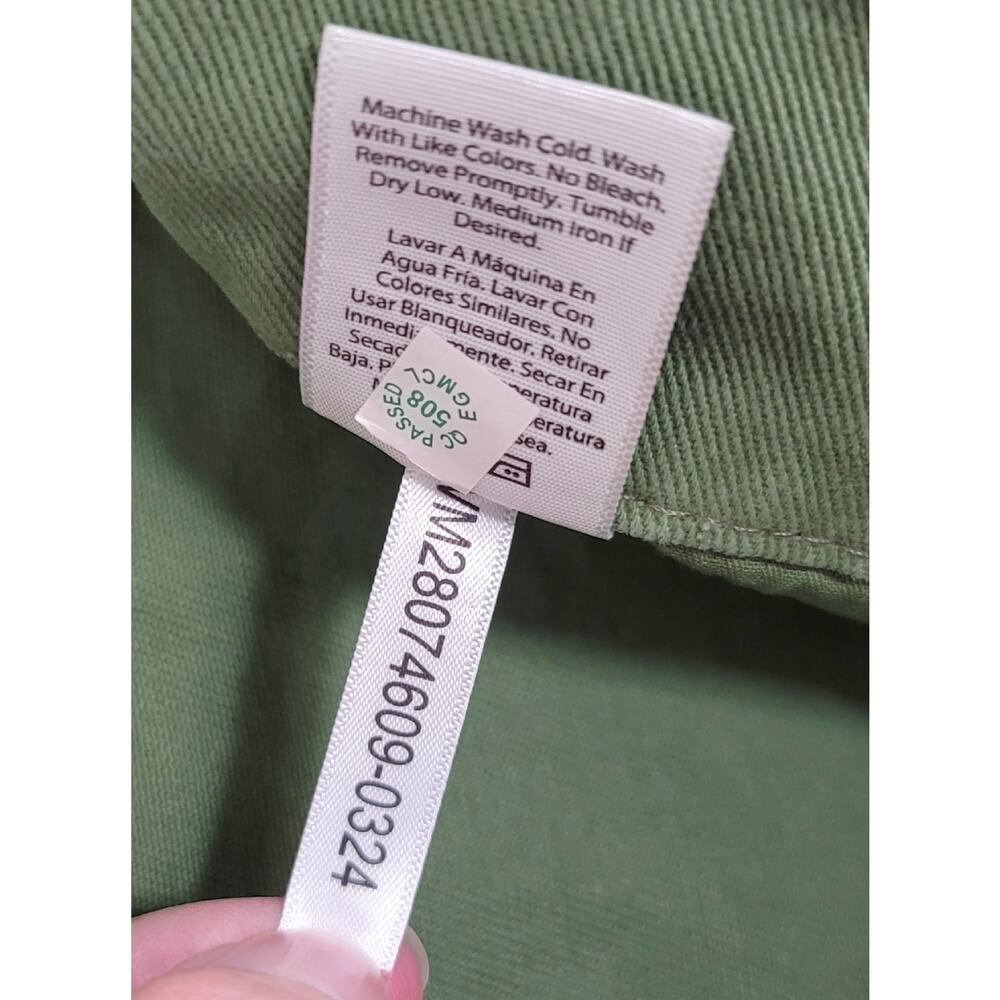 FREE ASSEMBLY Flared Skirt with Yoke Military Green w/Pockets Womens Size: 12 - Picture 13 of 15